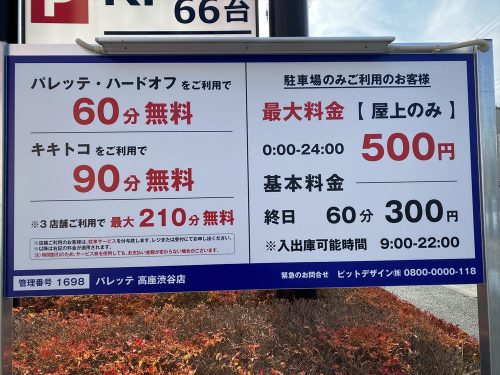 パレッテ高座渋谷店の駐車場