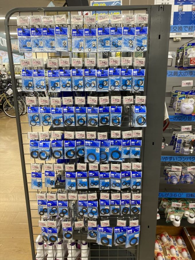水道用Oリング/パッキンが沢山ある豊富なホームセンターは、どこ？（BEST3）