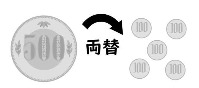 小銭の両替